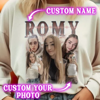 Custom Vintage Bootleg T-shirt, Personalized Bootleg Rap Shirt, Cusstom Your Design Shirt, Custom Gift For Valentines Day