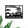 Personalized Lighthouse Metal Sign, Custom Family Name Sign, Beach House Decor, Custom Lighthouse Wall Art, Ocean Decor, Lighthouse Sign