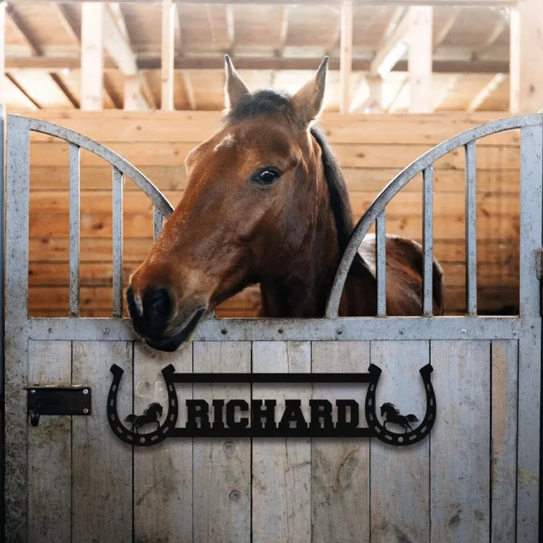 Personalized Horse Stall Name Plate, Custom Horse Farm Sign Outdoor Barn Decor, Custom Horse Name Plate, Horse Ranch Decor, Home Horse Lover