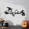 Wicked Witch Metal Wall Art, Wicked Witch Sign, Witch Hat Sign, Fall Decoration, Halloween Gift For Family, Happy Halloween, Custom Your Words