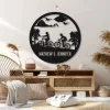 Personalized Mountain Biking Led Light Sign, Metal Biking Led Sign, Biker Name Sign Riding Bicycle Metal Wall Art, Bicycle Lovers Gift, Biking Couple Gift