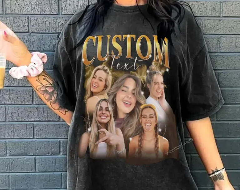 Funny Custom Bootleg Rap Tee, Vintage Bootled Rap Shirt With Photo Vintage T-shirt, Custom Image Shirt