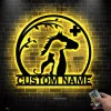 Custom Name Veterinarian Metal Sign Led Lights, Vet Tech Gift, Veterinarian Office Sign, Veterinarian Gift, Veterinarian Metal Wall Art