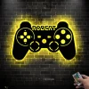 Personalized Video Game Room Metal Wall Art Led Lights, Custom Gamer Name Sign Home Decor Game Zone Kids Nursery Decoration Birthday Xmas