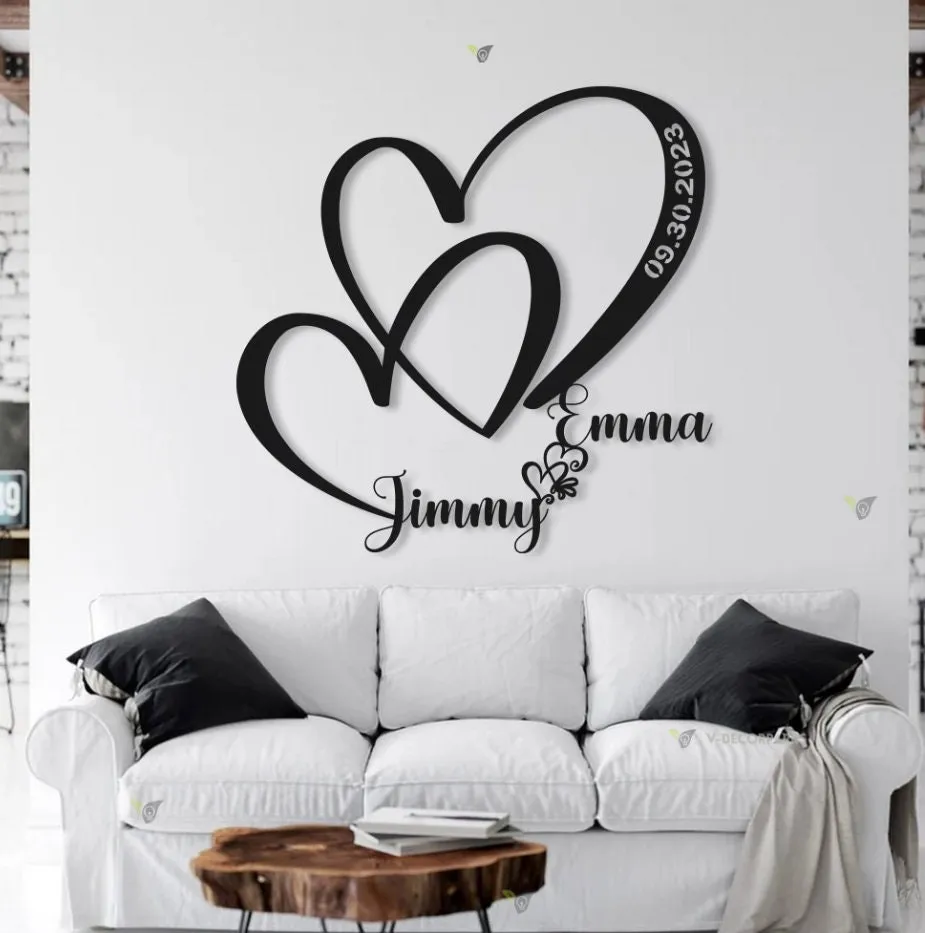 il_fullxfull.5433621323_17yw.webp Personalized Wedding Gift For Couple, Heart Sign With Names And Date, Wedding Led Light Sign, Engagement Announcement Sign, Anniversary Engagement Gift