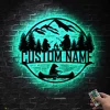 Personalized Camper Name Sign Led Light, Custom Camp Sign, Camping Bears Metal Sign, Camp Life Camping Sign, Bear Cabin Sign, Camp Gift
