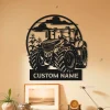 Custom Tractor Driver Metal Wall Art Led Light Personalized Farm Tractor Name Sign Home Decor Farm Truck Decoration Birthday Gift For Farmer