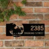 Custom Elk Wild Life Forest Metal Address Sign House Number, Personalized Elk, Hanging Address Plaque, Yard Sign, Outdoor Sign, Garden Stake