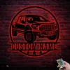 Custom Garage Metal Wall Art Led Light Personalized Classic Muscle Car Name Sign Home Decor Mechanic Repair Decor Repairman Birthday Gift