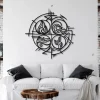 Four Elements Classical Metal Wall Art Earth Water Air Fire Led Light Sign Home Decor Yoga Lover Birthday Gift Yoga Name Sign Housewarming Gift