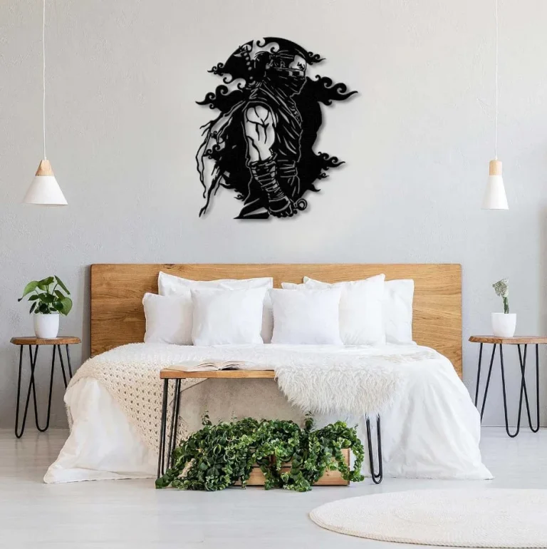 Assassin Metal Sign With Led Light, Ninja Wall Decor, Ninja Art, Lol, Assassin Fan Art, Fan Art, Unique Art, Metal Artwork, Assassin Wall Sign
