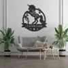 Custom Unicorn Metal Wall Art Led Lights, Personalized Unicorn Lover Name Sign, Kid Girl Nursery Decoration Christmas Birthday Gift, Home Decor