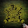 Custom Mechanic Repair Tools Metal Wall Art Led Light Personalized Handyman Name Sign Decoration Hanging For Home Mechanic Logo Decor Gifts