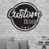 Custom Logo Design Metal Wall Art Led Light Personalized Business Logo Name Sign Home Decor Symbol Name Logo Decoration Opening Xmas Gift