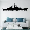 Personalized Us Navy Ships Metal Sign, Navy Veterans Gift, Navy Gifts, Fathers Day Gift For Navy Dad, Battleship Metal Sign, Home Decor