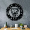 Personalized Name Us Navy Veteran Metal Sign, Custom Military Metal Sign, Us Army Wall Decor, Veterans Day Gift For Proud Soldiers, Wall Decor