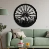 Bicycle Wheel Metal Wall Art Led Light, Mountain Bike Art, Cyclist Wall Hangings, Biker Metal Wall Decor, Bicycle Lover Gift, Xmas Gift