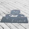 Custom Peeking Lizard Metal Wall Art Led Light, Personalized Lizard Name Sign Decoration For Home, Xmas Gift, Kid Room Nursery Decoration
