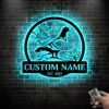 Custom Pigeon Bird Monogram Metal Wall Art Led Lights, Personalized Pigeon Bird Metal Signs, Pigeon Bird Neon Sign Wall Decor, Home Decor