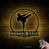 Personalized Boy Karate Martial Arts Metal Sign With Led Lights, Home Ryukyuan Martial Arts, Decoration Xmas, Custom Kid Karate Name Sign