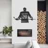 Custom Hockey Wall Art Led Light, Custom Name Hockey Metal Sign, Hockey Wall Decor, Ice Hockeysign, Choose Name &jersey Numbers Hockey