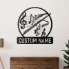 Personalized Flute Metal Sign Led Lights, Flute Metal Wall Art, Flute Sign, Gift For Flute Player, Home Decor Dad Gifts, Music Room Decor