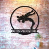 Custom Wrestling Sign Metal Wall Art Led Light, Wrestler Name Sign, Wrestling Coach Gift, Xmas Birthday Gift For Dad, Man Cave Home Decor
