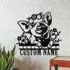 Personalized Pig Farmhouse Decor, Custom Pig Metal Sign, Pig Wall Art, Pig Decor, Pig Farm Sign, Farmer Name Sign, Farmer Gift, Pig Farm Sign