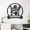 Personalized Softball Catcher Metal Wall Art Led Lights, Gift For Daughter Softball Lover Catcher Girl Sign, Birthday Gift Dorm Decoration