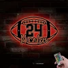 Personalized Football Player Metal Wall Art Led Light, Custom Football Lover Name Sign, Football Metal Decor, Football Player Gift, Xmas Gift