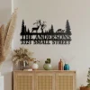 Custom Address Plaque House Number Led Light Sign, Address Number For House Number For Outside Plaque Personalized, Metal Address Sign For House