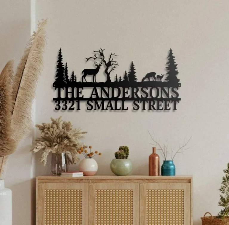 Custom Address Plaque House Number Led Light Sign, Address Number For House Number For Outside Plaque Personalized, Metal Address Sign For House