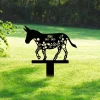 Custom Donkey Memorial Metal Stake, Donkey Loss Bereavement Stake, Pet Grave Stake, Pet Loss, Garden Decor, Donkey Remembrance Grave Marker