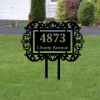 Custom Metal Yard Sign Stake, Personalized Address Sign, House Number Sign, Housewarming Gift Custom Name Sign, Front Door Stake, Garden Decor