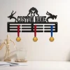Custom Wrestling Medal Hanger Led Light, Sports Medal Holder Display Rack For Awards Ribbons, Tiered Award Rack Wrestler Name Sign