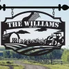 Custom Metal Farmhouse Sign, Personalized Farmhouse Metal Entrance Sign, Christmas For Family Gift, Ranch House Family Name Sign Farm Sign