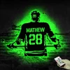 Custom Hockey Wall Art Led Light, Custom Name Hockey Metal Sign, Hockey Wall Decor, Ice Hockeysign, Choose Name &jersey Numbers Hockey