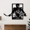 Personalized Girl Hockey Metal Sign Led Light, Custom Hockey Player Name Number Sign, Hockey Jersey Sign, Bedroom Decor, Ice Hockey Wall Art