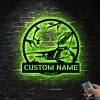 Personalized Bearded Dragon Metal Sign Led Lights, Beard Dragon Wall Art, Bearded Dragon Name Sign, Bearded Dragon Gift, Gecko Lizard Decor