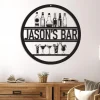 Personalized Home Bar Led Light Sign, Custom Bar Led Sign, Bar Metal Wall Art, Home Bar Wall Art, Cocktail Bar Sign, Bar Metal Art, Bar Decor, Xmas Gift
