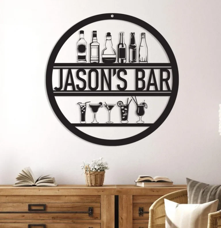 Personalized Home Bar Led Light Sign, Custom Bar Led Sign, Bar Metal Wall Art, Home Bar Wall Art, Cocktail Bar Sign, Bar Metal Art, Bar Decor, Xmas Gift