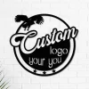 Custom Logo Design Metal Wall Art Led Light - Personalized Business Logo Name Sign Home Decor - Ideal For Home Decor & Gift