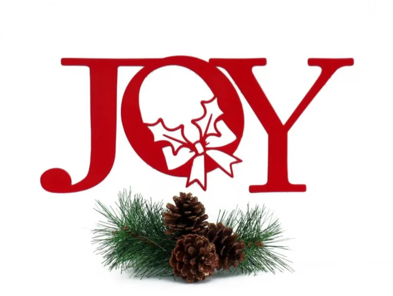 Christmas Joy Metal Sign - Red, Christmas Decor, Joy, Christmas, Christmas Signs, Christmas Wreath, Signs