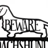 Wire Haired Dachshunds Own This Home Metal Sign - Black, Weiner Dog, Outdoor Sign, Door Sign, Dachshund Gift