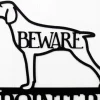 Pointers Live Here Metal Sign - Black, Pointer Dog, Dog, Dog Breed, Metal Wall Decor, Wall Decor