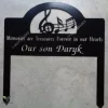 Metal Memorial Sign ,music Sign On Sturdy Double Stake, Metal Wall Art, Metal House Sign