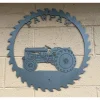 Saw Blade Tractor Sign, Cut Metal Sign, Metal Wall Art, Metal House Sign