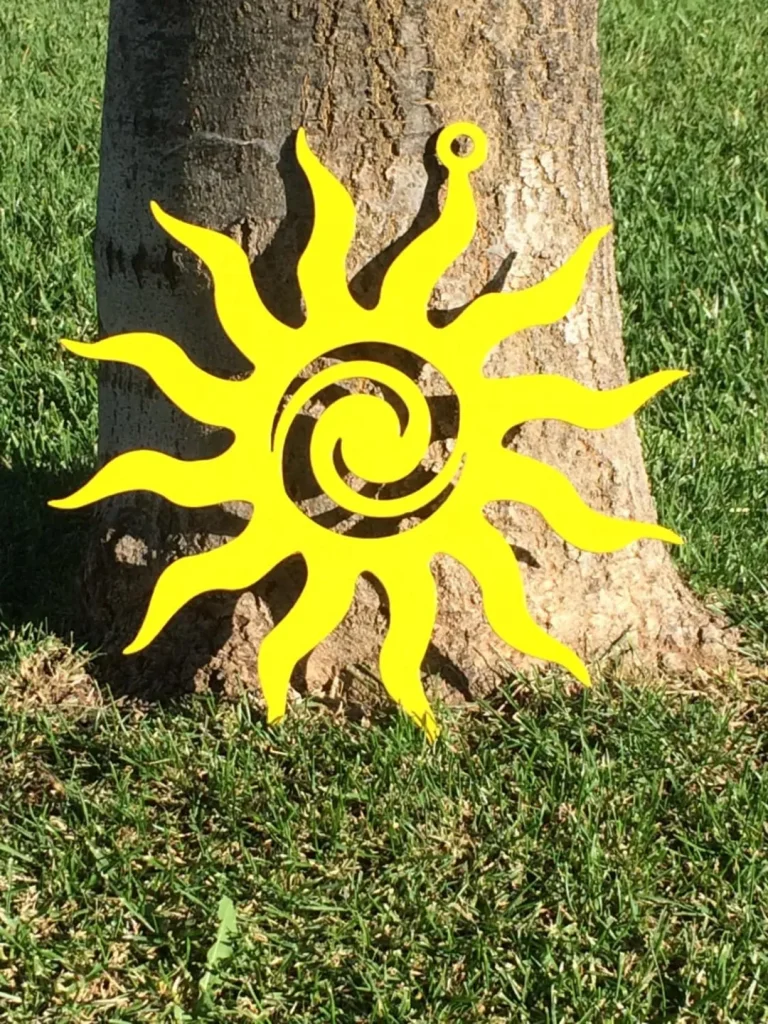 Summer Sun - Tribal Sun, Plasma Cut, Metal Sign, Cut Metal Sign, Wall Metal Sign