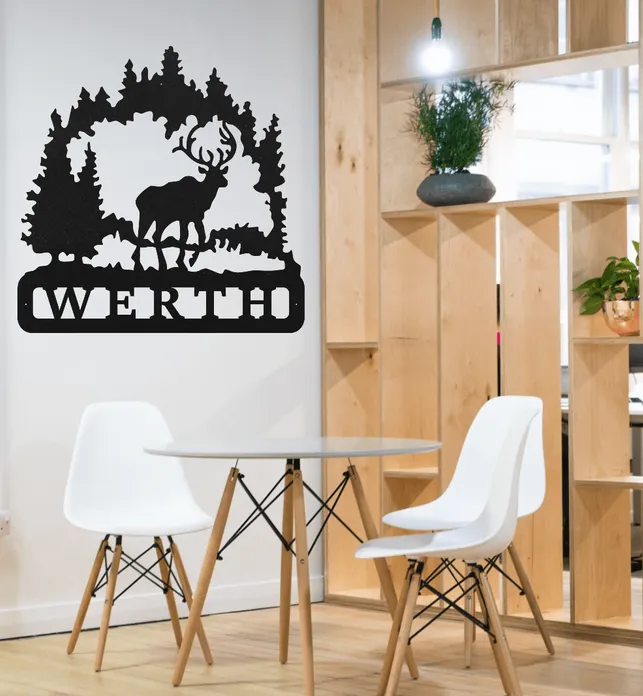 image-sw_643x696_crop_top_d6d08f89-839c-47b2-a5e8-f407b2fbe35b.webp Outdoor Family Name Metal Monogram Decor Custom Text Metal Sign, Art, Wall Decor