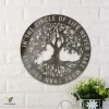 In The Circle Of Life Never Take More Than You Give Tree Of Life Metal Art, Housewarming Christmas Gift